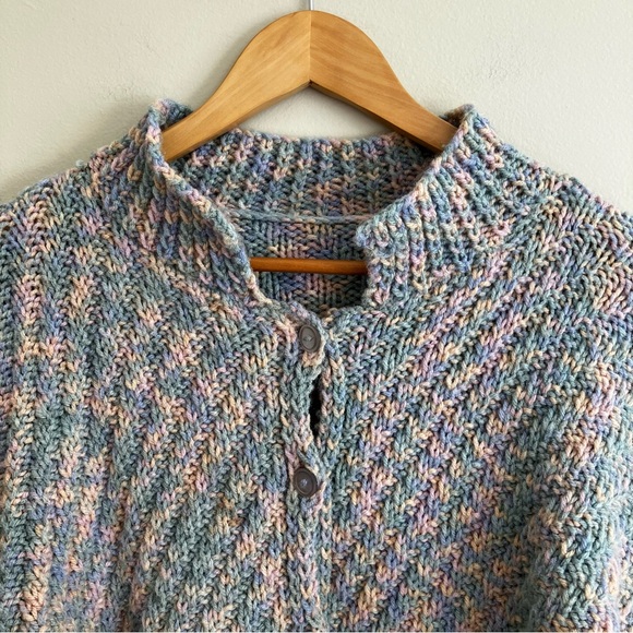 Hand Knit Button Down Sweater - Picture 2 of 6